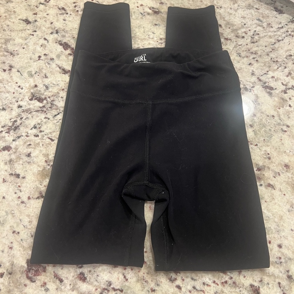 Athletic girl leggings